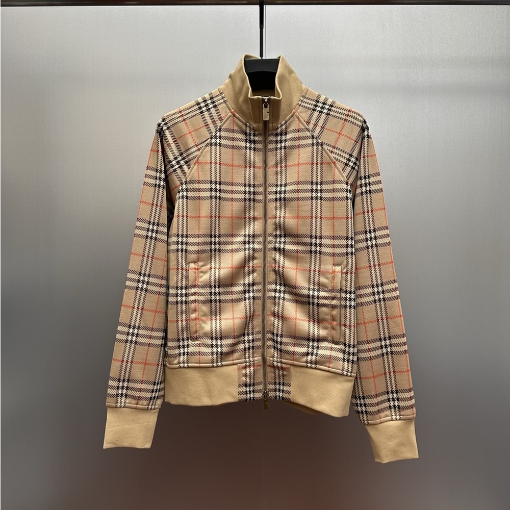 Burberry Tartan High-Neck Coat